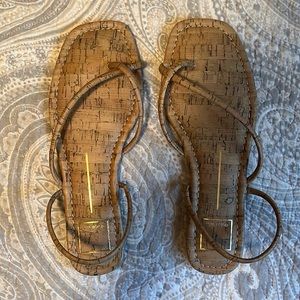 Dolce Vita Natural Cork Sandals